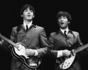 Джон Леннон и Пол Маккартни. Фото
