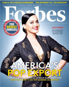 Кэти Перри на обложке Forbes